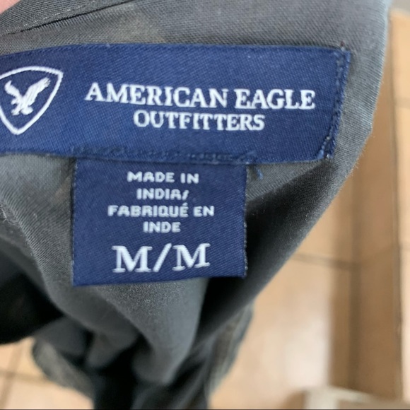 American Eagle Outfitters gray embroidered blouse - Picture 8 of 9